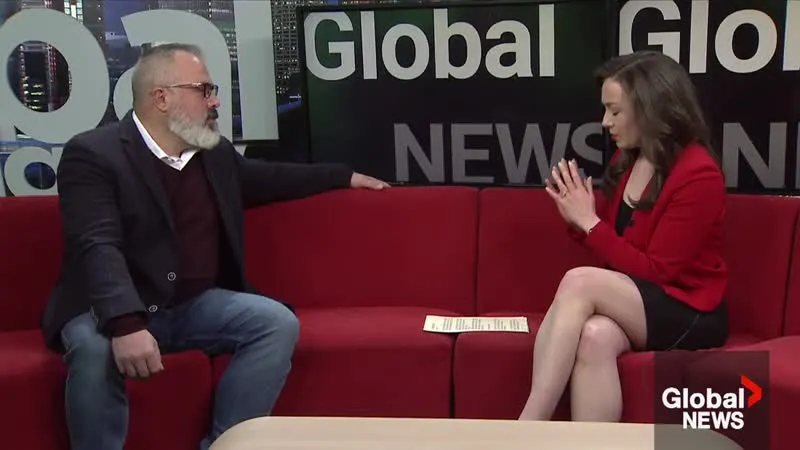 Dave Sweet providing media commentary on Global News
