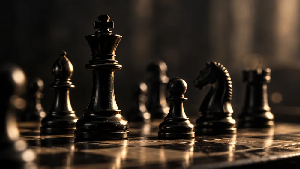 Chess pieces representing leadership and strategy training